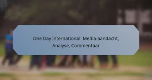 One Day International: Media-aandacht, Analyse, Commentaar