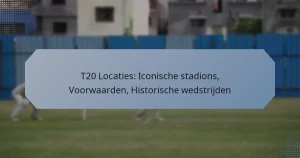 T20 Locaties: Iconische stadions, Voorwaarden, Historische wedstrijden