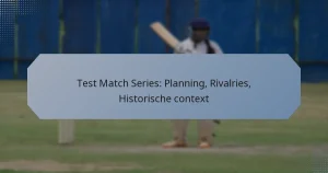 Test Match Series: Planning, Rivalries, Historische context